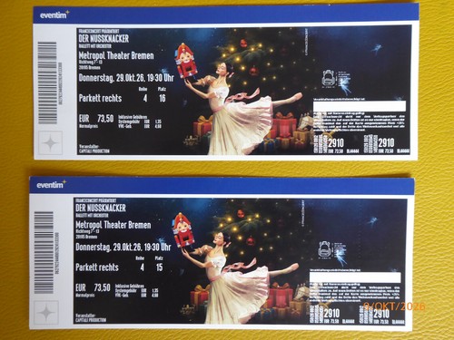 Balletttheatertickets für - 2,
