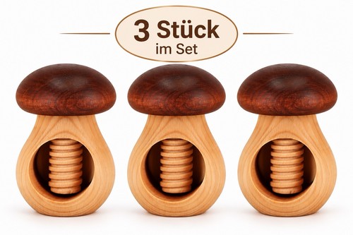 Nussknacker pilzform - 3x, –